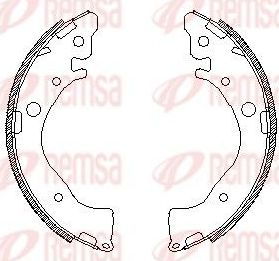 Тормозные колодки Remsa. Артикул 4587.00