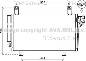 Радиатор кондиционера (конденсатор) AVA для Mazda CX-5 I 2011-2017. Артикул MZ5264D