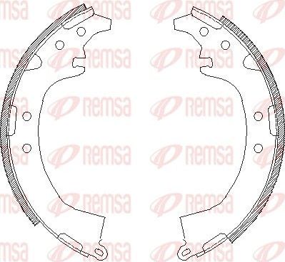 Тормозные колодки Remsa. Артикул 4387.00