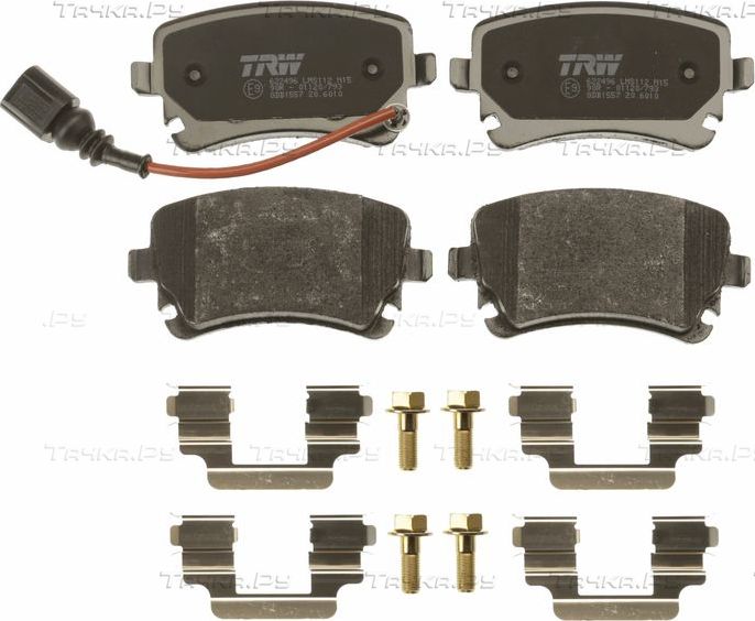 Тормозные колодки TRW COTEC задние для Bentley Flying Spur I 2013-2019. Артикул GDB1557
