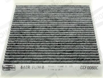 Салонный фильтр Champion для Renault Megane II 2002-2010. Артикул CCF0060C