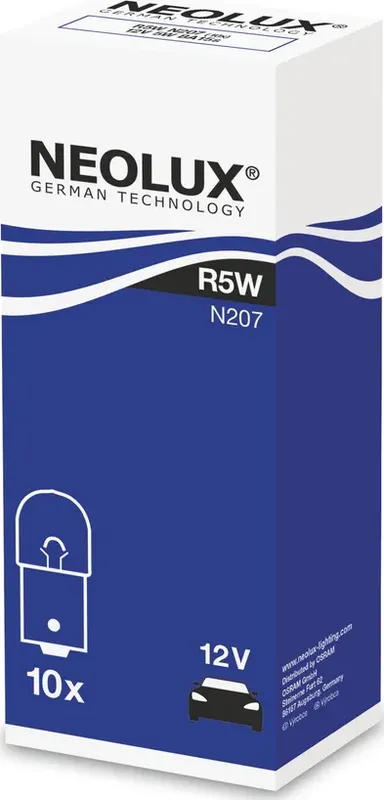 Лампа 12V R5W 5W BA15s NEOLUX Standart 1 шт. картон N207. Артикул N207