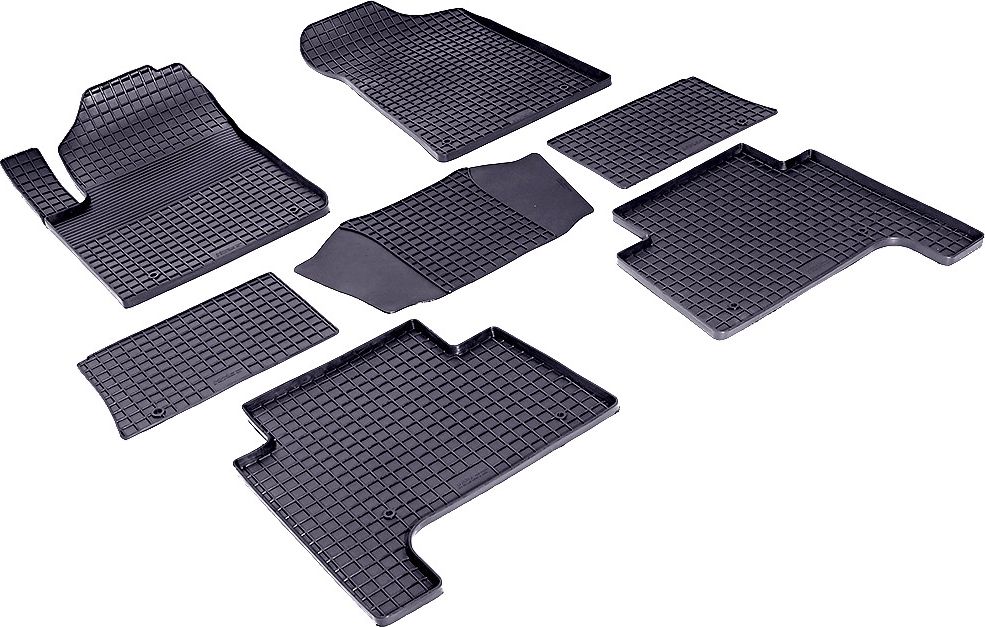 Коврики резиновые Seintex с узором сетка для салона Infiniti QX80 2013-2024. Артикул 84890