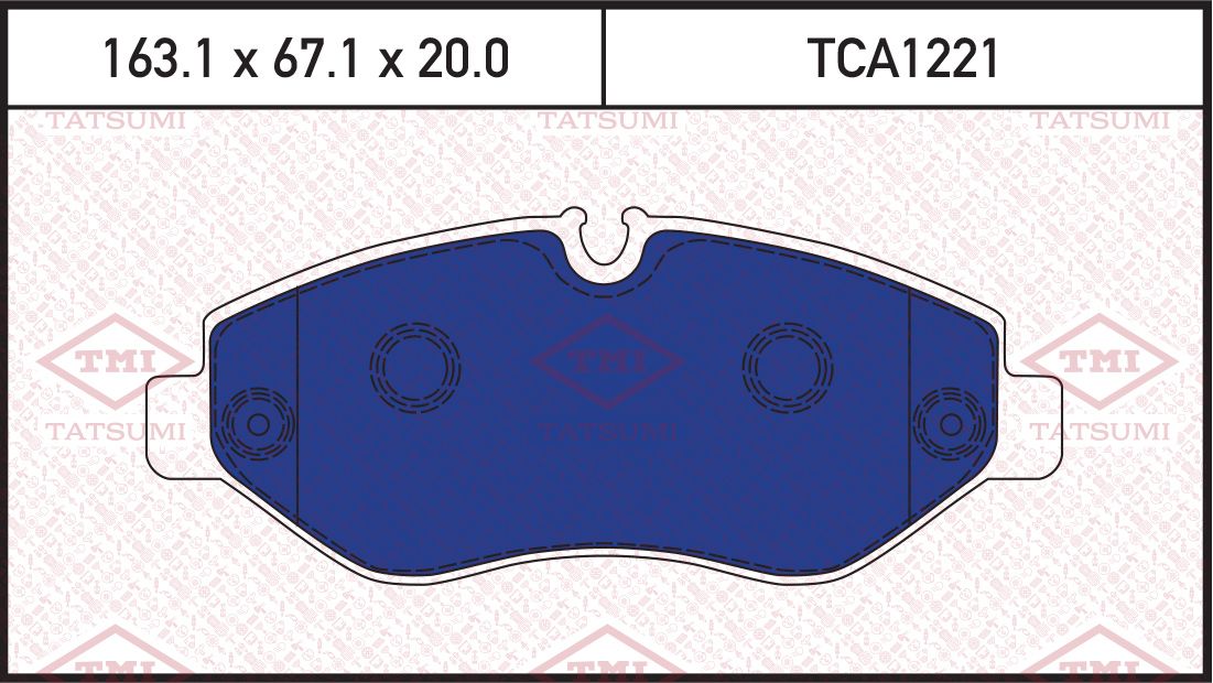 Колодки тормозные MB SPRINTER 06- перед. (Tatsumi). Артикул TCA1221