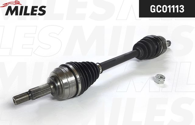 Полуось (привод в сборе, приводной вал) Miles передняя левая для Renault Modus I 2004-2012. Артикул GC01113