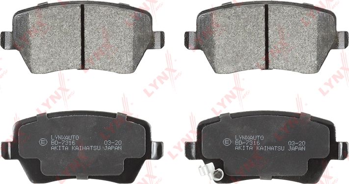 Тормозные колодки LYNXauto. Артикул BD-7316