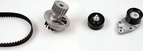Помпа (водяной насос) с комплектом ремня ГРМ Hepu. Артикул PK07950