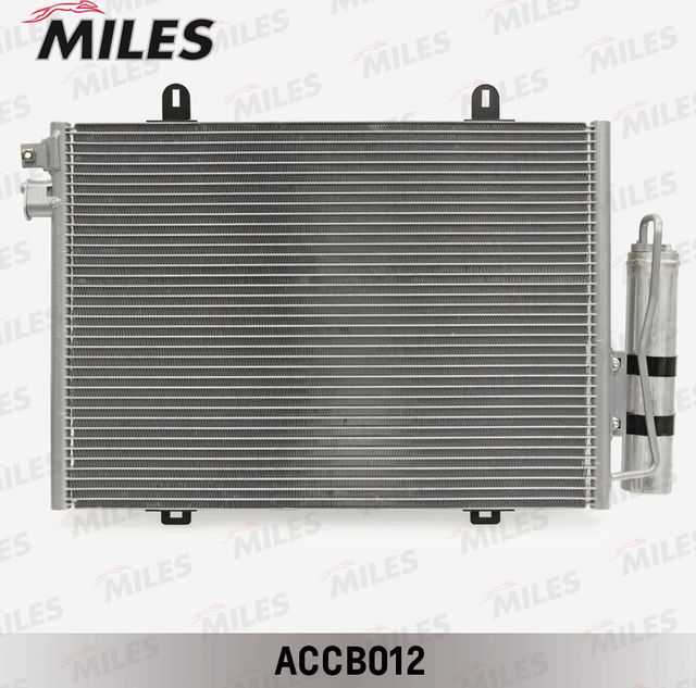 Радиатор кондиционера (конденсатор) Miles для Dacia Logan I 2004-2008. Артикул ACCB012
