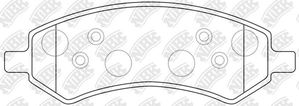 Тормозные колодки NiBK передние для Dodge Durango II 2007-2010. Артикул PN53004