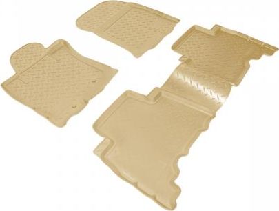 Коврики Норпласт для салона Toyota Land Cruiser Prado 150 2009-2013 (5 мест) 4шт. БЕЖЕВЫЕ. Артикул NPL-Po-88-52Beige