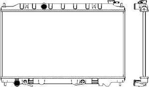 Радиатор охлаждения двигателя Sakura для Nissan Teana J31 2003-2008. Артикул 3341-1055
