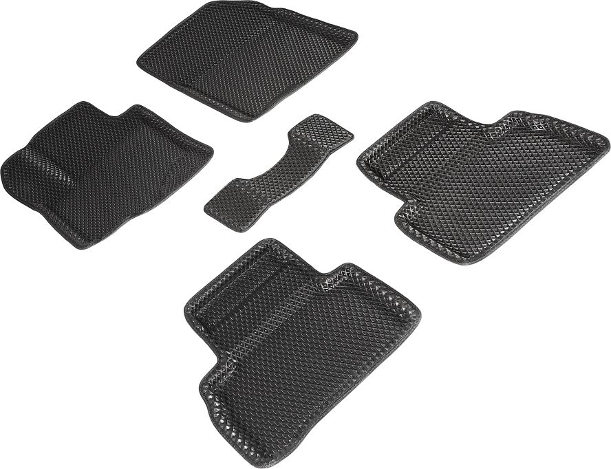 Коврики Seintex 3D EVA ромб для салона Suzuki Vitara IV 2015-2026 ЧЕРНЫЕ. Артикул 95347