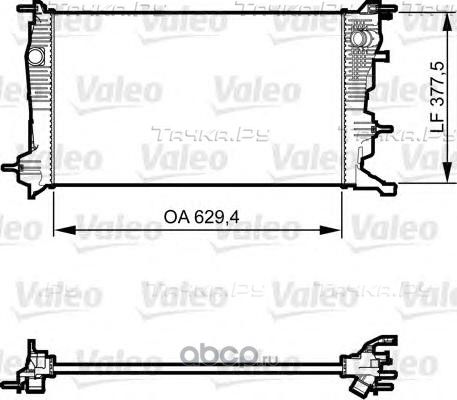 Радиатор охлаждения двигателя Valeo для Renault Megane III 2008-2016. Артикул 735607