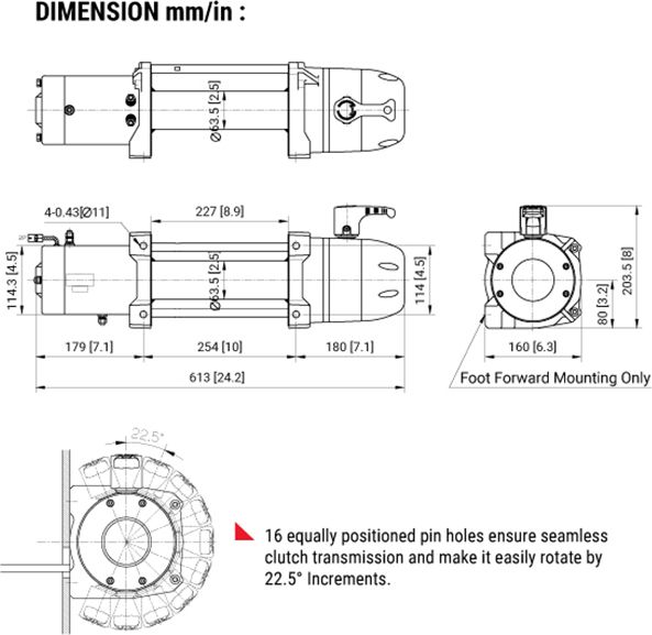 Лебёдка электрическая 12В COMEUP Seal Slim 12.5s. Артикул 295037