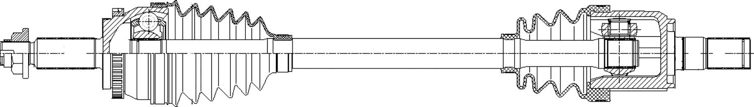 Привод в сборе HYUNDAI CRETA 15- 2.0 AT 2WD лев. (Trialli). Артикул AR 0819