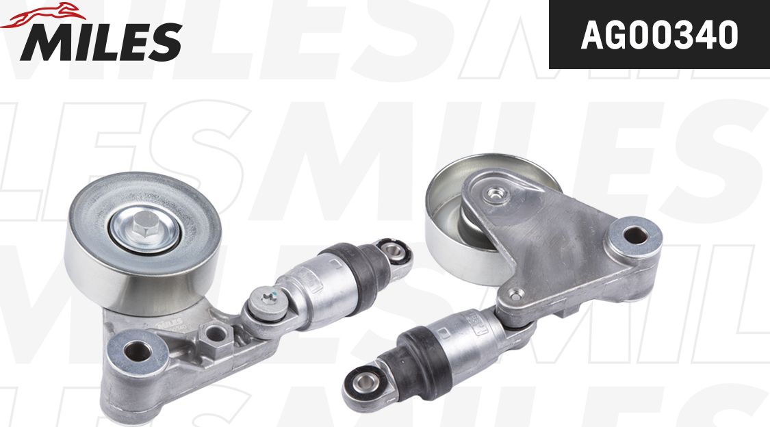 Натяжной ролик (натяжитель) приводного клинового зубчатого ремня Miles. Артикул AG00340