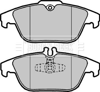 Тормозные колодки Borg & Beck. Артикул BBP2418