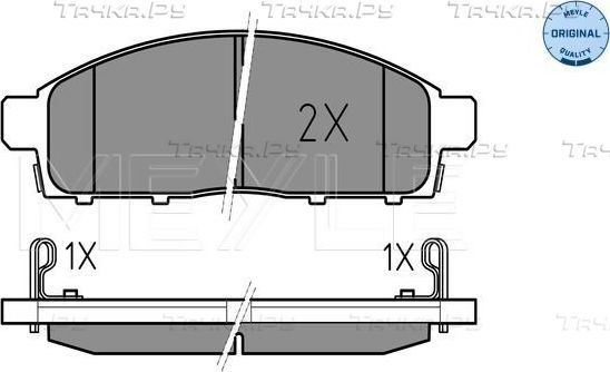 Тормозные колодки Meyle Original. Артикул 025 245 2916/W