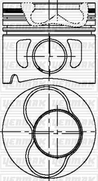 Поршень Yenmak для Skoda Fabia I 2003-2008. Артикул 31-04313-050