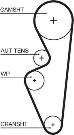 Ремень ГРМ Gates PowerGrip® для Datsun on-DO I 2014-2017. Артикул 5670XS