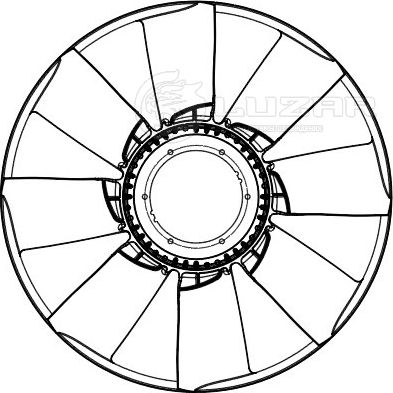 Муфта (вискомуфта) вентилятора Luzar. Артикул LFB 0790