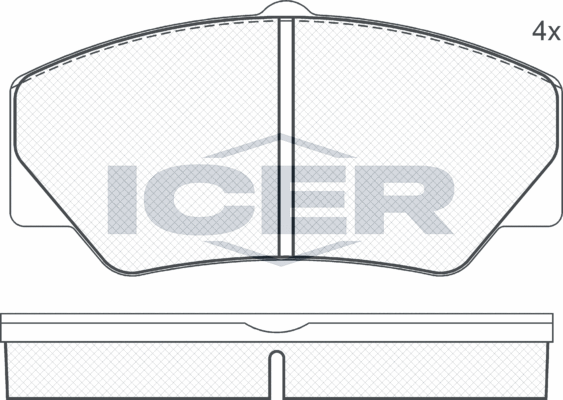 Тормозные колодки Icer. Артикул 140542