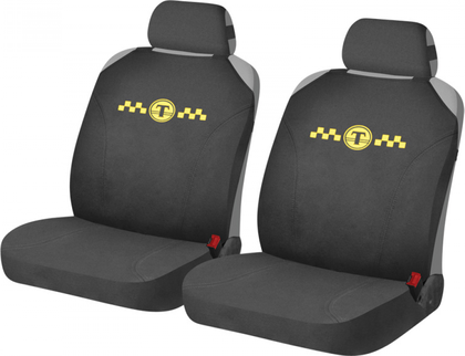 Накидки универсальные Hadar Rosen Hotprint Taxi на передние сидения авто, цвет Черный. Артикул 21155