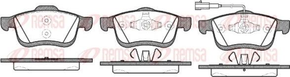 Тормозные колодки Remsa передние для Opel Combo D 2012-2017. Артикул 1183.01