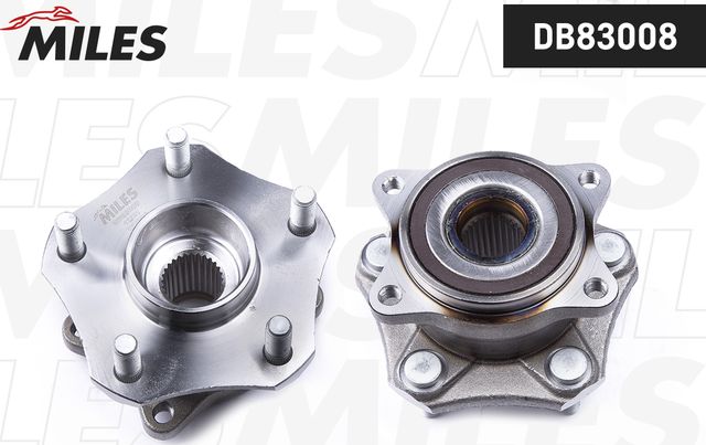 Ступица колеса с интегрированным подшипником Miles передняя/задняя правая/левая для Suzuki Grand Vitara III 2005-2015. Артикул DB83008
