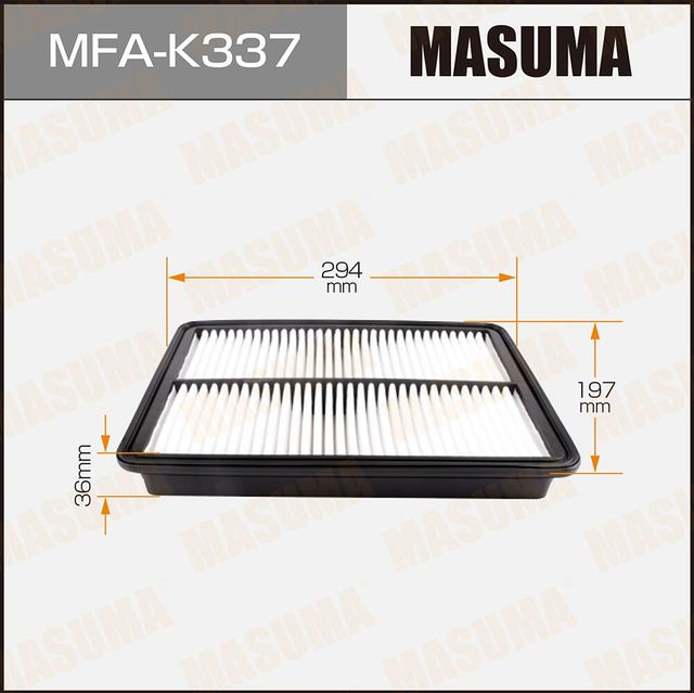 Воздушный фильтр Masuma. Артикул MFA-K337