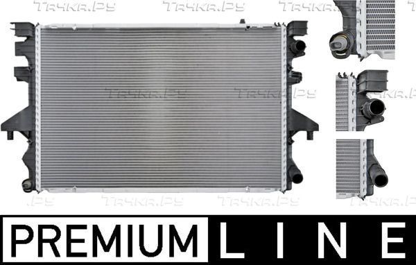 Радиатор охлаждения двигателя Mahle Premium для Volkswagen Multivan T5 2003-2009. Артикул CR 583 000P