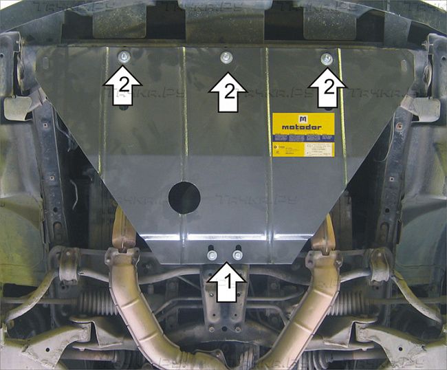 Защита Мотодор для радиатора и картера Subaru Legacy III be, Bh 1998-2003. Артикул 02204