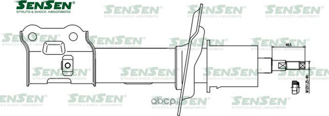 АМОРТ. ПЕРЕД. ЛЕВ. HYUNDAI IX35/TUCSON SONATA KIA OPTIMA/K5 SPORTAGE (Sensen). Артикул 42141320