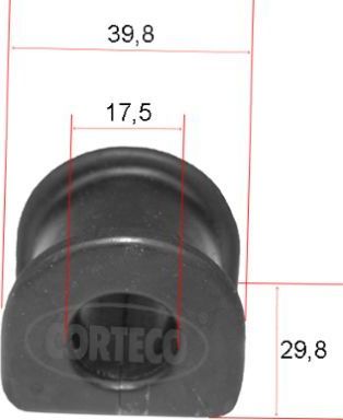 Втулка стабилизатора Corteco задняя для SEAT Exeo 2008-2013. Артикул 49371775
