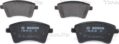 Тормозные колодки Bosch. Артикул 0 986 494 332