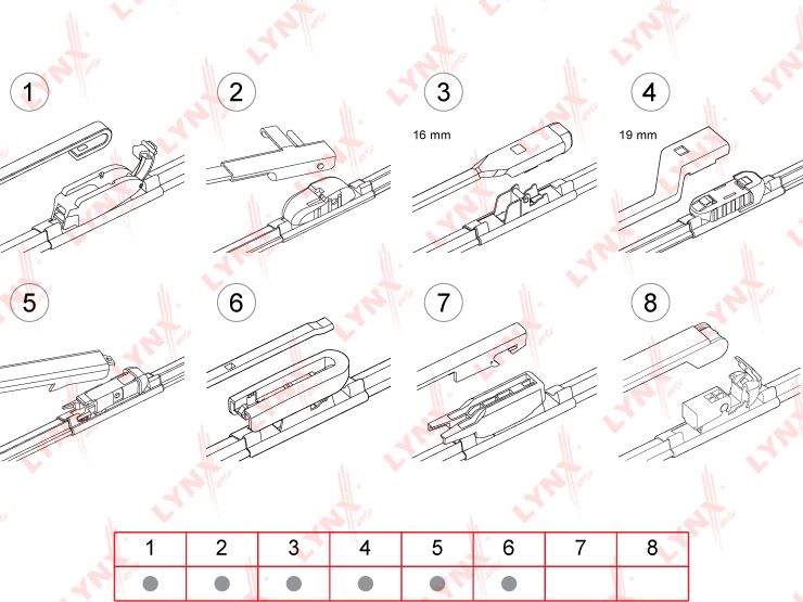 Щетка стеклоочистителя (дворник) LYNXauto. Артикул XF500