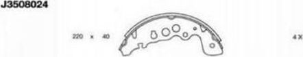 Тормозные колодки Nipparts. Артикул J3508024