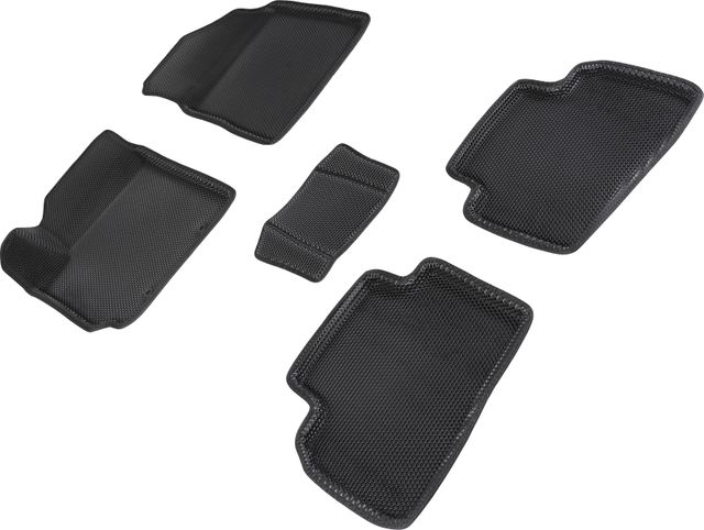 Коврики Seintex 3D EVA Соты для салона Hyundai Creta II 2021-2026 ЧЕРНЫЕ. Артикул 96498