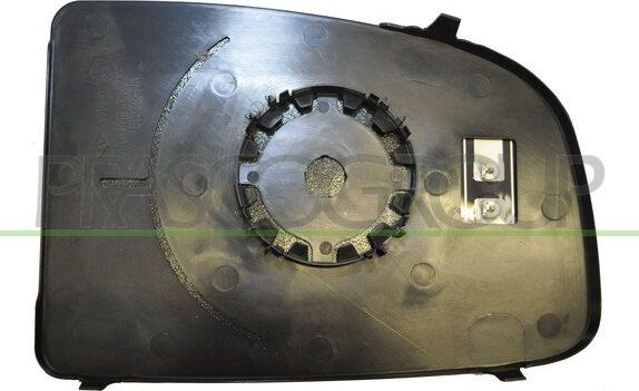 Зеркальное стекло бокового зеркала Prasco правое для Peugeot Boxer III 2006-2026. Артикул FT9307523