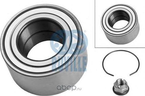 Комплект ступичных подшипников роликовых конических для а/м RENAULT (Ruville). Артикул 5512