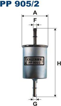 Топливный фильтр Filtron для UZ-Daewoo Matiz 1998-2024. Артикул PP 905/2
