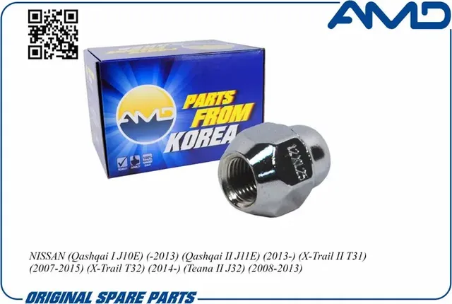 Гайка колесная (AMD). Артикул AMD.HDKR19