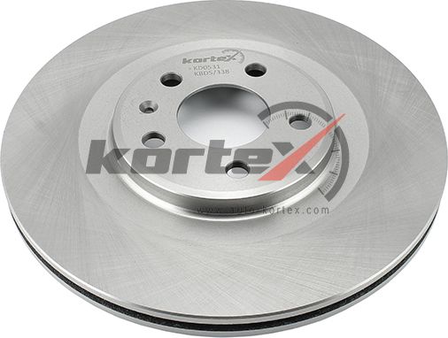 Диск торм. зад. вент.[330x22] 5 отв. (Kortex). Артикул KD0531