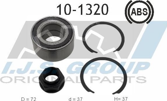 Ступичный подшипник (комплект) IJS Group. Артикул 10-1320