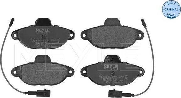 Тормозные колодки Meyle Original передние для Fiat 500 II 2007-2026. Артикул 025 214 3616