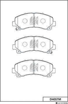 Тормозные колодки MK Kashiyama. Артикул D4057M
