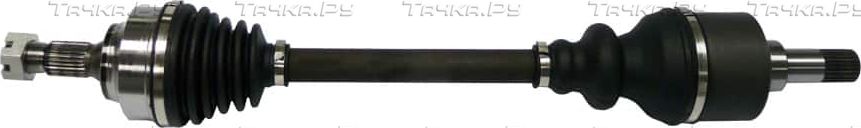 Полуось (привод в сборе, приводной вал) SKF передняя левая для Peugeot 307 I 2000-2009. Артикул VKJC 3858