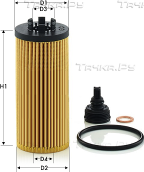 Масляный фильтр  Tecneco Filters для MINI Cabrio III (F57) 2014-2026. Артикул OL2164E