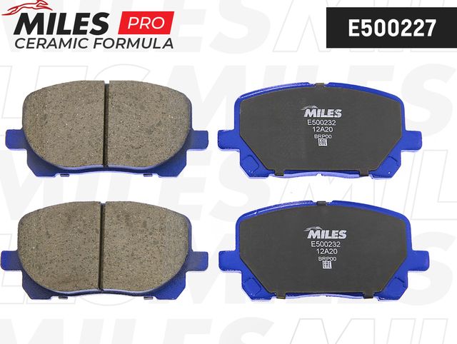 Тормозные колодки Miles (Керамика). Артикул E500232