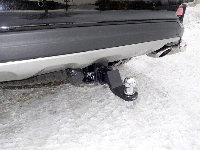 Фаркоп оцинкованный под американский квадрат ТСС для Kia Sorento III (Prime) 2018-2020 (нерж. шар). Артикул TCU00112N